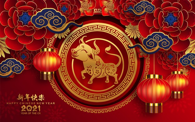 chinese new year year ox with craft style 38689 972